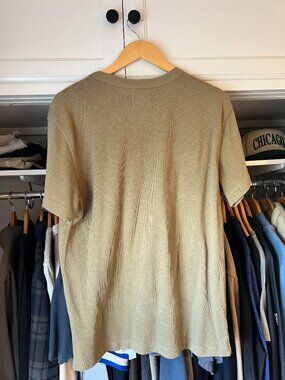 Buck Mason Field-Spec Cotton Heavy Tee Olive Men's Medium